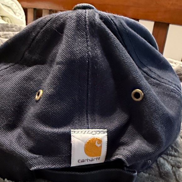 Carhartt Black Cap with Red and Blue Logo - Picture 2 of 6